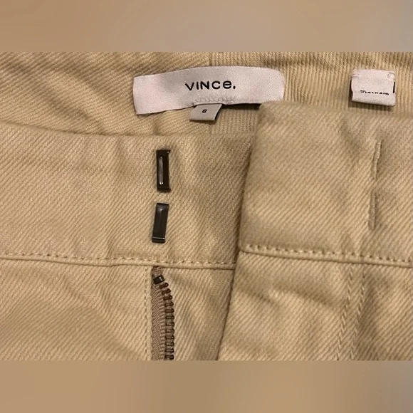 Vince Washed Twill Haystack Wide-Leg Pants Size 8 NWOT - Picture 7 of 14